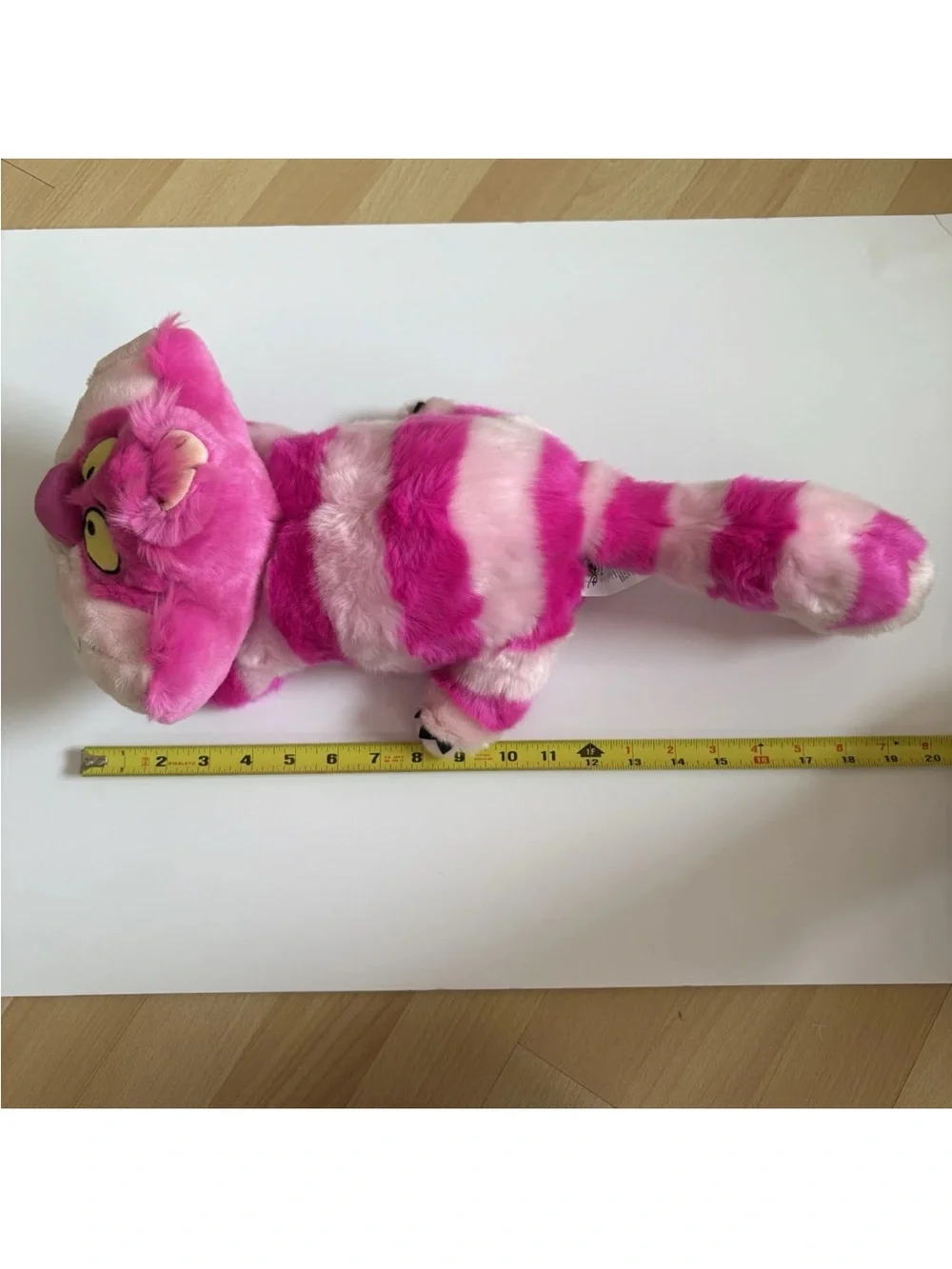 Pink CHESHIRE CAT from Alice In Wonderland Disney Store Plush Stuffed Animal